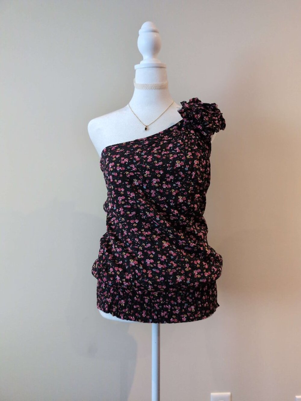 Love Culture Off Shoulder Floral Blouse with Ruffled Sleeve